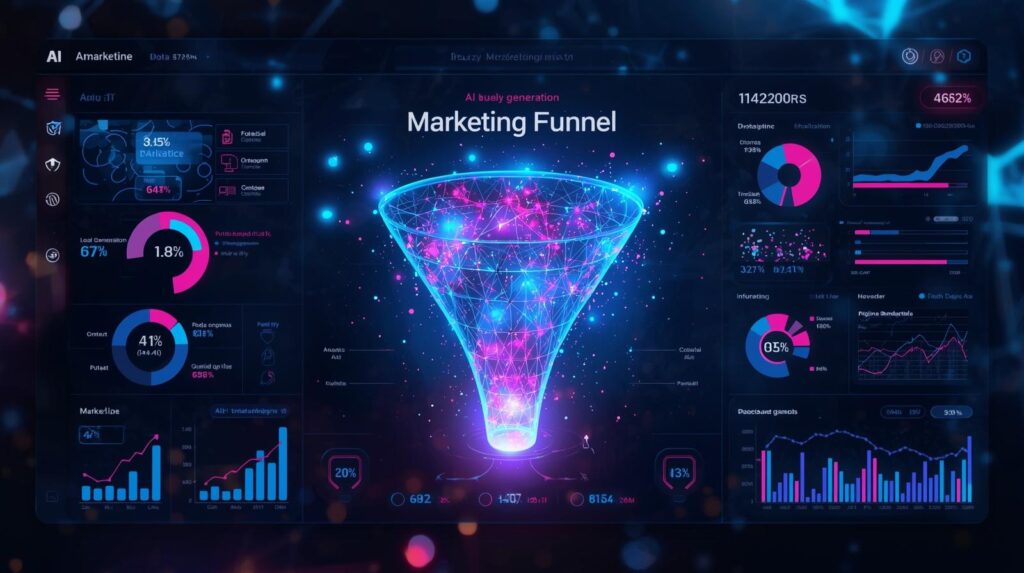 AI marketing team using data analytics