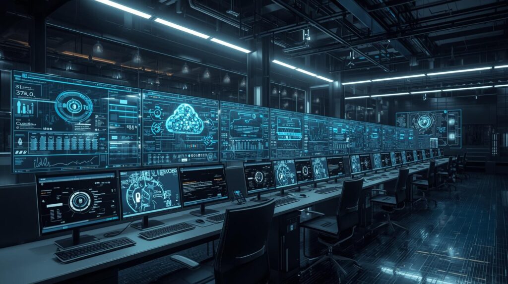 Business data security systems protecting hybrid workplace environments